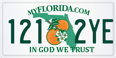 FL license plate 1212YE