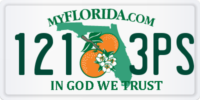 FL license plate 1213PS