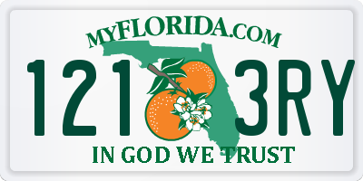 FL license plate 1213RY
