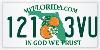 FL license plate 1213VU