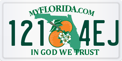 FL license plate 1214EJ