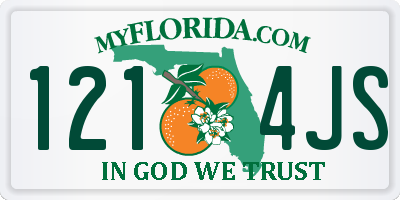 FL license plate 1214JS