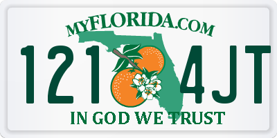 FL license plate 1214JT