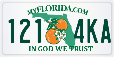 FL license plate 1214KA