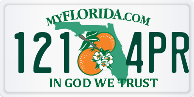 FL license plate 1214PR