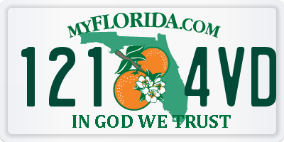 FL license plate 1214VD