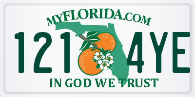 FL license plate 1214YE