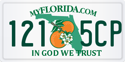 FL license plate 1215CP