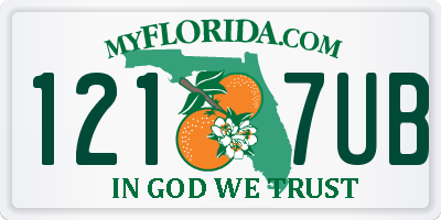 FL license plate 1217UB