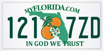 FL license plate 1217ZD