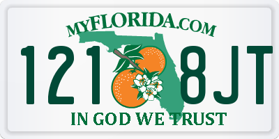 FL license plate 1218JT