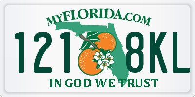 FL license plate 1218KL