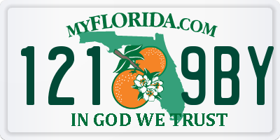 FL license plate 1219BY