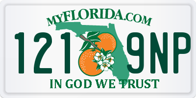 FL license plate 1219NP