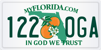 FL license plate 1220GA