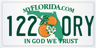 FL license plate 1220RY