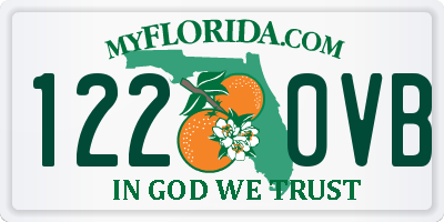 FL license plate 1220VB