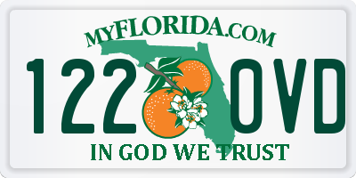 FL license plate 1220VD