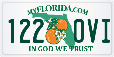 FL license plate 1220VI