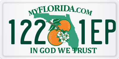 FL license plate 1221EP