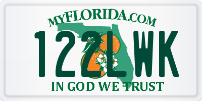FL license plate 122LWK