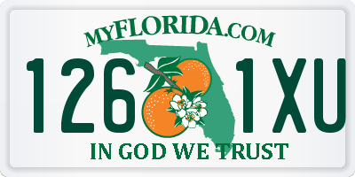 FL license plate 1261XU