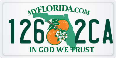 FL license plate 1262CA