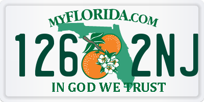 FL license plate 1262NJ