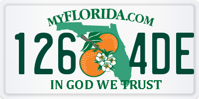 FL license plate 1264DE