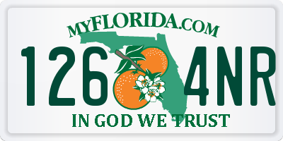 FL license plate 1264NR