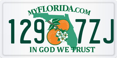 FL license plate 1297ZJ