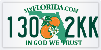 FL license plate 1302KK