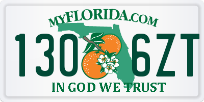 FL license plate 1306ZT