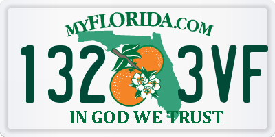 FL license plate 1323VF