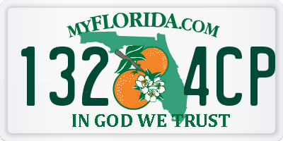 FL license plate 1324CP