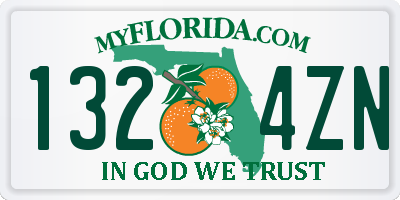 FL license plate 1324ZN