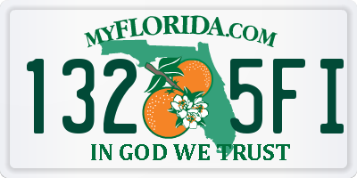 FL license plate 1325FI
