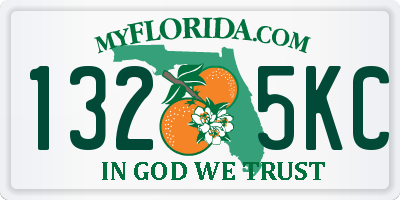 FL license plate 1325KC