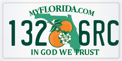FL license plate 1326RC