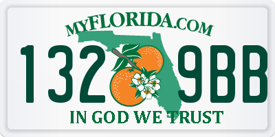 FL license plate 1329BB