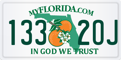 FL license plate 1332OJ