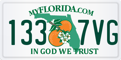 FL license plate 1337VG