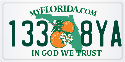 FL license plate 1338YA