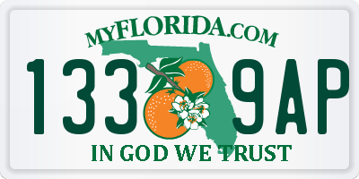 FL license plate 1339AP