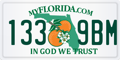 FL license plate 1339BM