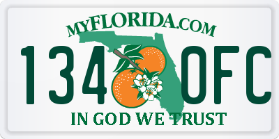 FL license plate 1340FC