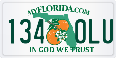FL license plate 1340LU