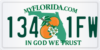 FL license plate 1341FW