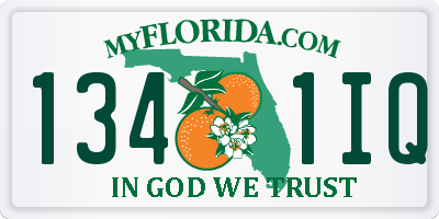 FL license plate 1341IQ