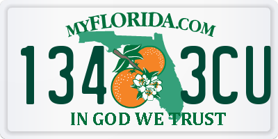FL license plate 1343CU